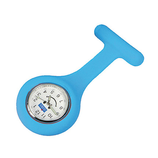 Unisex Ansteckuhr, Leiber 02/2554 - hellblau