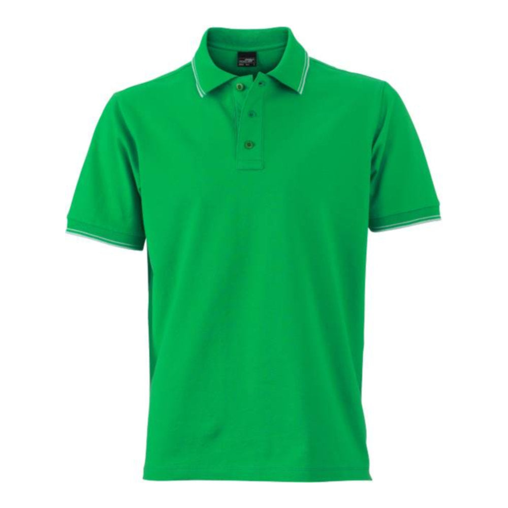 Herren Piqué Polo, Daiber JN 986 – fern green/white