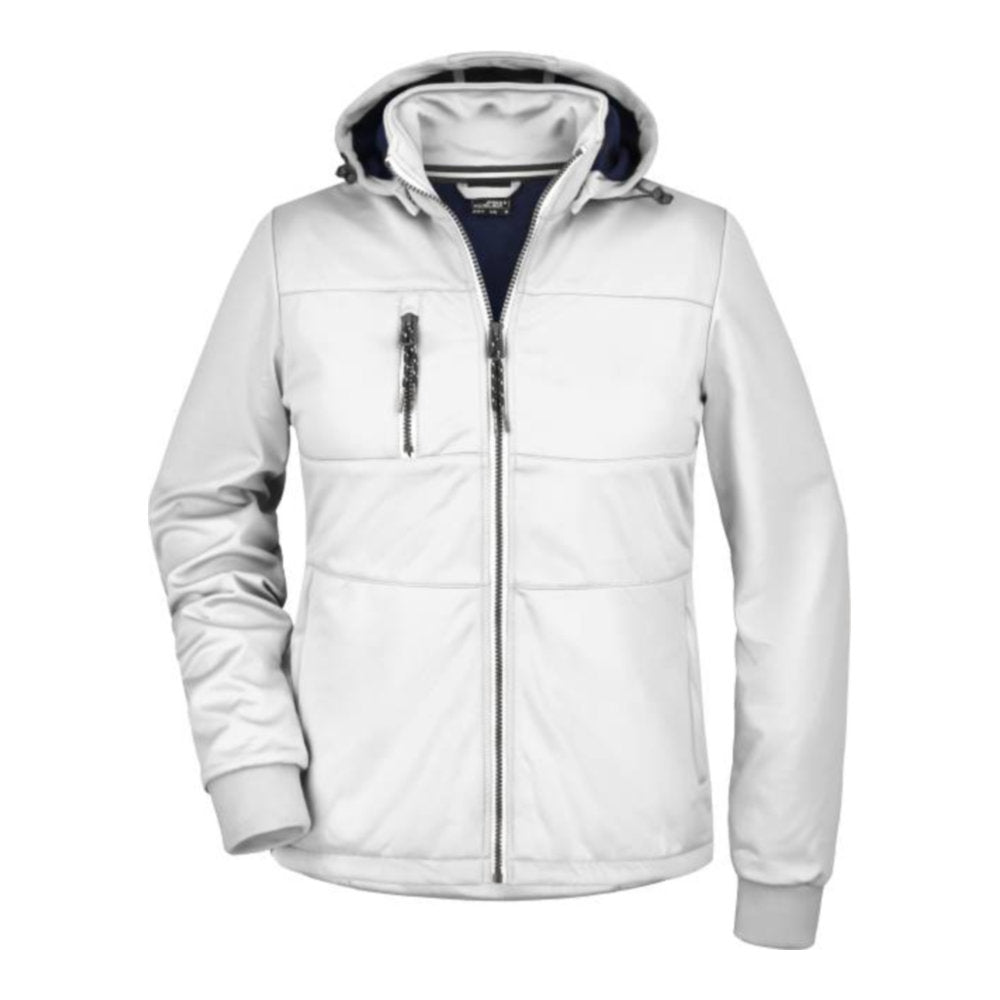 Damen 3-Lagen Softshell Jacke "Maritim", Daiber JN 1077 – white/white/navy