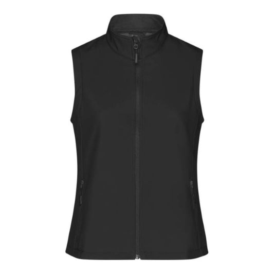 Damen 2-Lagen Promo Softshell Gilet, Daiber JN 1127 – black/black