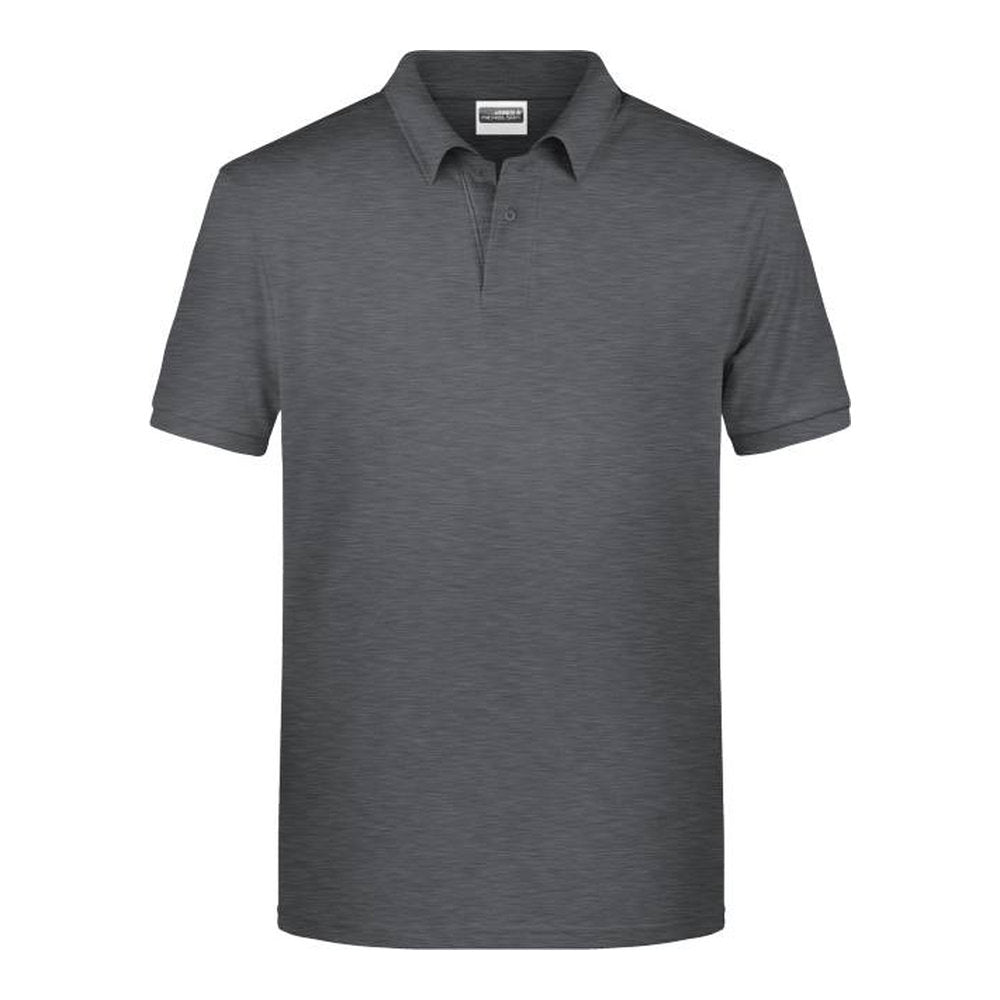 Herren Bio Piqué Polo, Daiber 8010 – black heather