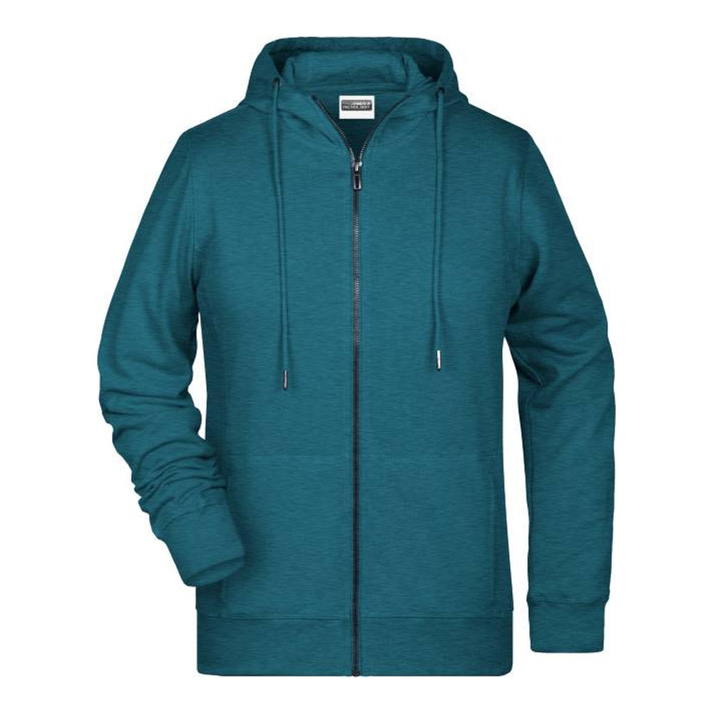 Damen Kapuzen Sweatjacke, Daiber 8025 – petrol melange