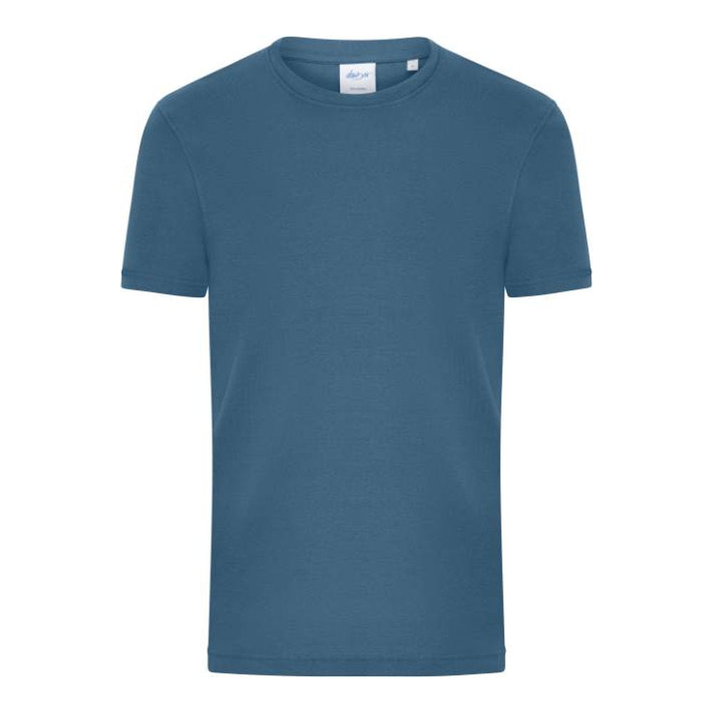 Herren Bio Feinripp T-Shirt, Daiber 8040 – dusty blue