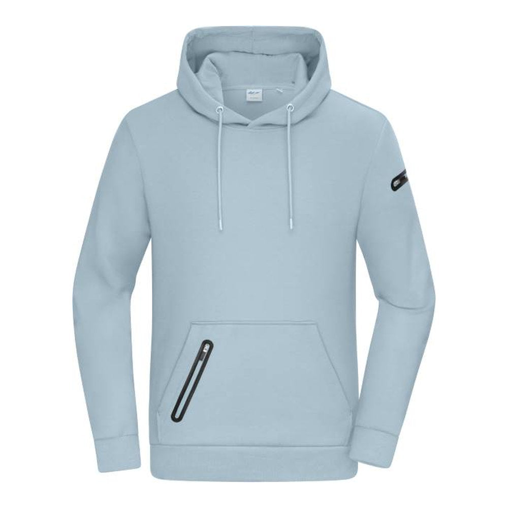Herren Interlock Kapuzen Sweater, Daiber 8046 – milky blue