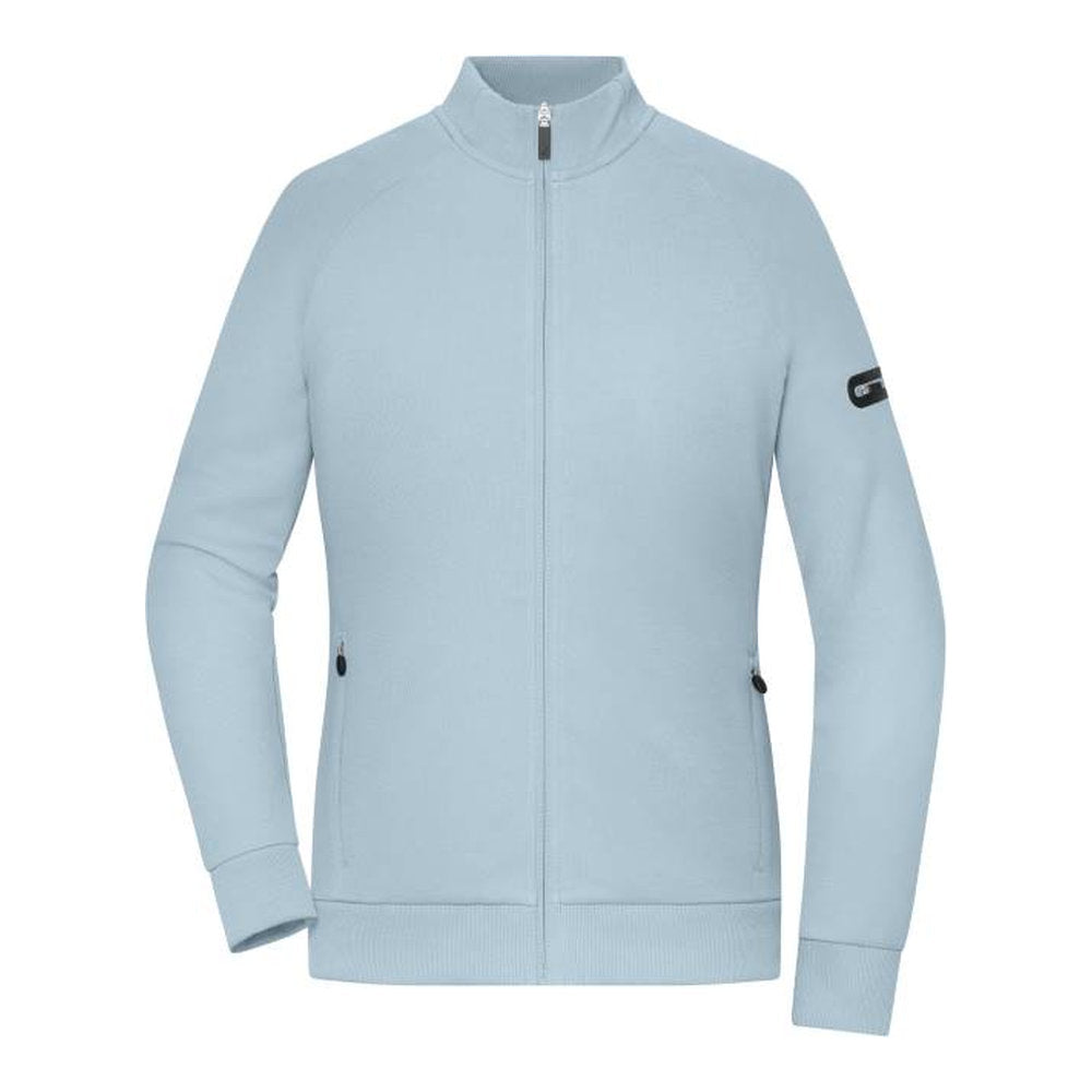 Damen Interlock Sweatjacke, Daiber 8053 – milky blue
