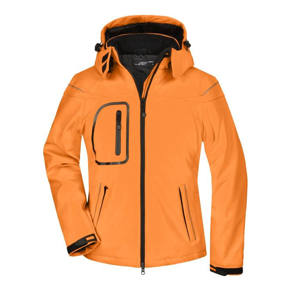 Damen 3-Lagen Winter Softshell Jacke, Daiber JN 1001 – orange