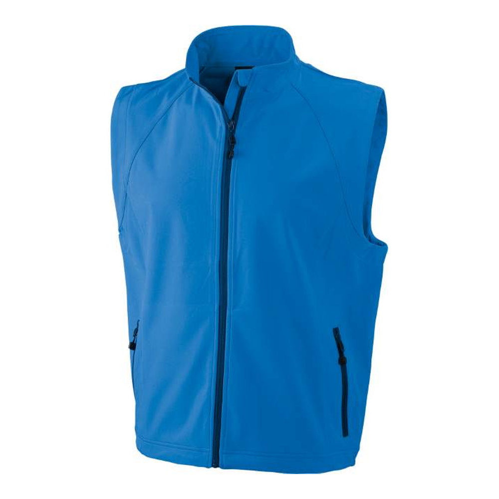 Herren 3-Lagen Softshell Gilet, Daiber JN 1022 – azure