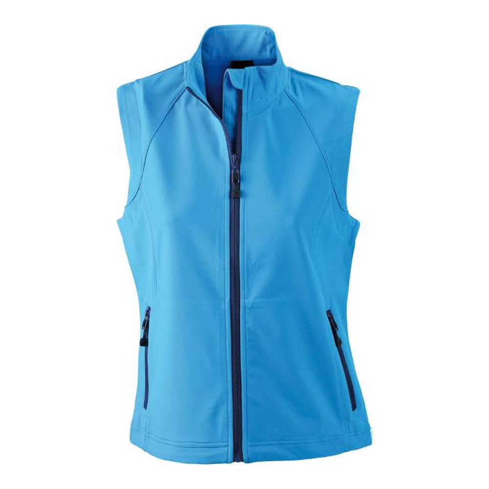 Damen 3-Lagen Softshell Gilet, Daiber JN 1023 – azure
