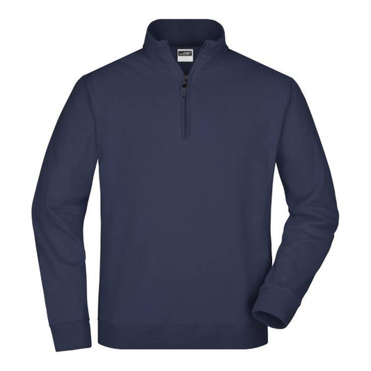 Unisex Sweater mit 1/4-Zip, Daiber JN 352 – navy