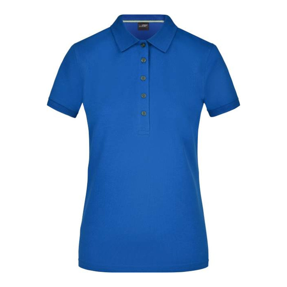 Damen Pima Piqué Polo, Daiber JN 707 – royal