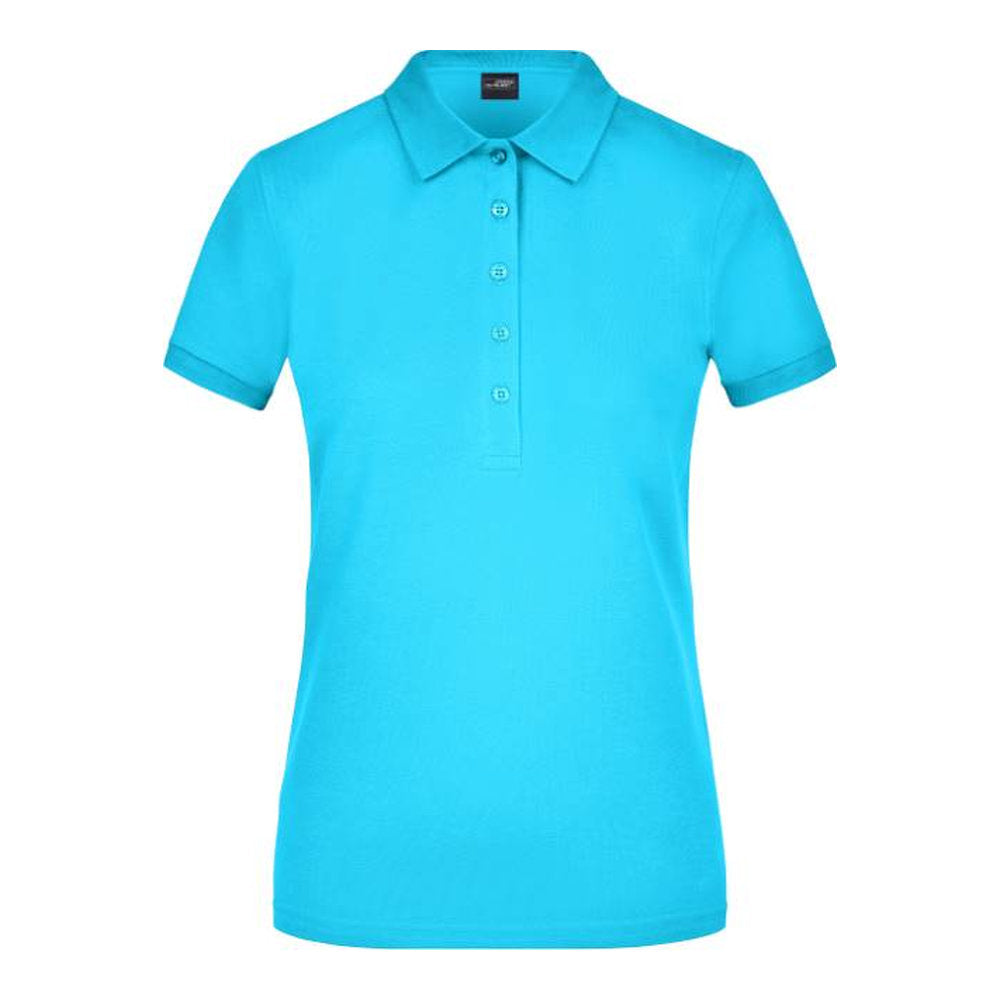 Damen Stretch Piqué Polo, Daiber JN 709 – turquoise