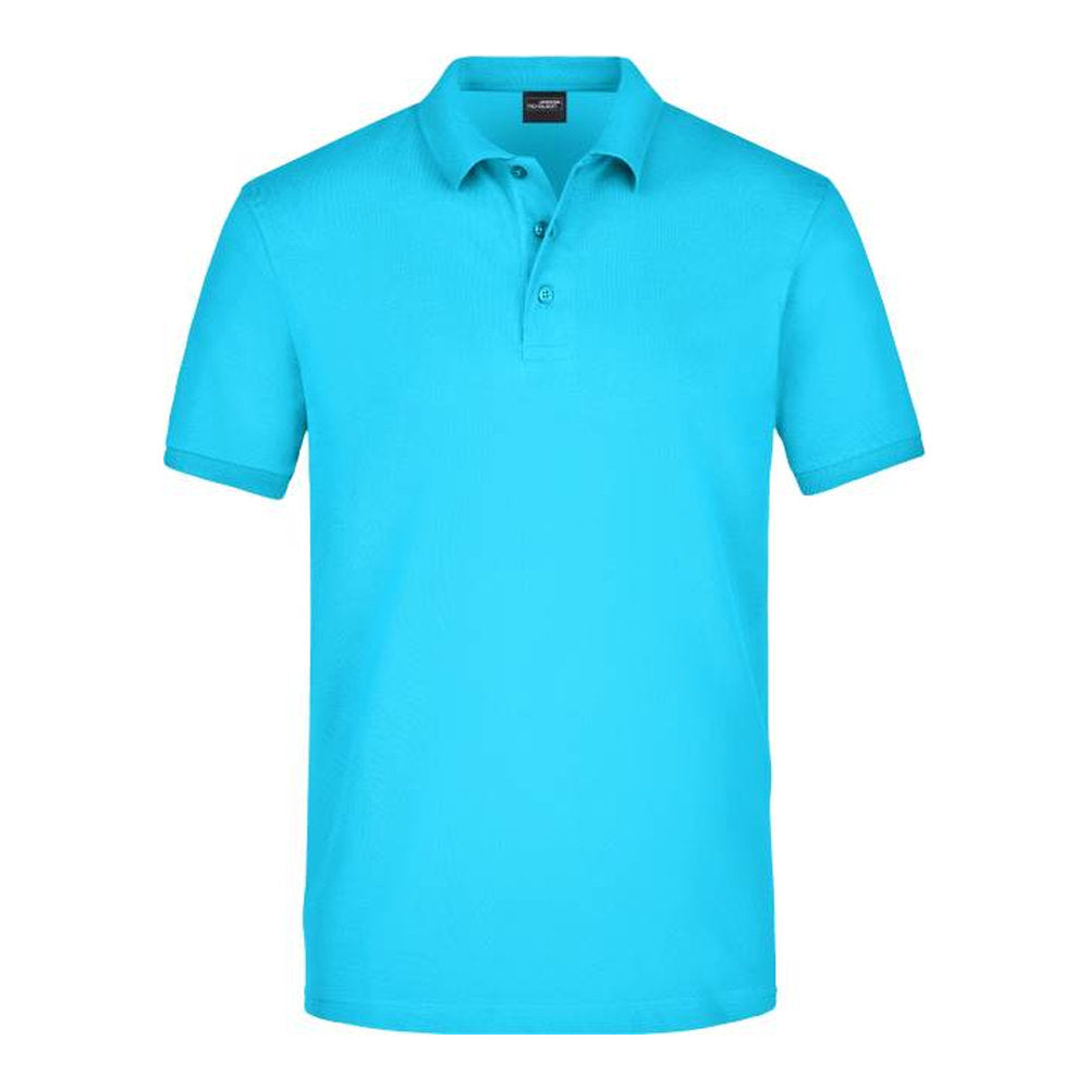 Herren Stretch Piqué Polo, Daiber JN 710 – turquoise