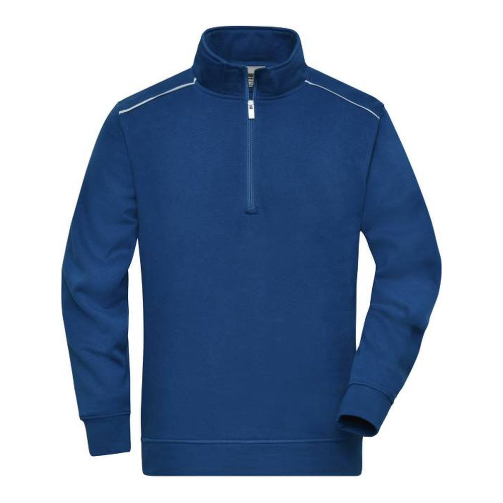 Unisex Workwear Sweater 1/4-Zip - Solid, Daiber JN 895 – dark royal