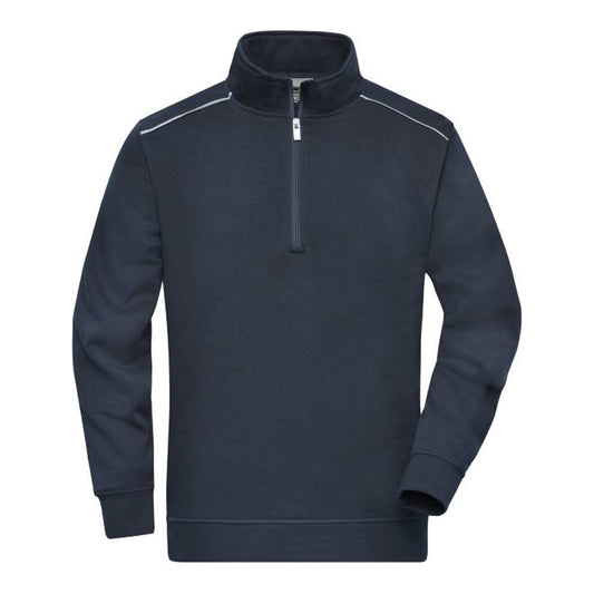 Unisex Workwear Sweater 1/4-Zip - Solid, Daiber JN 895 – navy