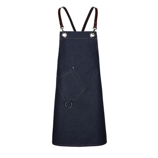 Latzschürze Casual Style mit X-Kreuzung, EXNER 484 – navy