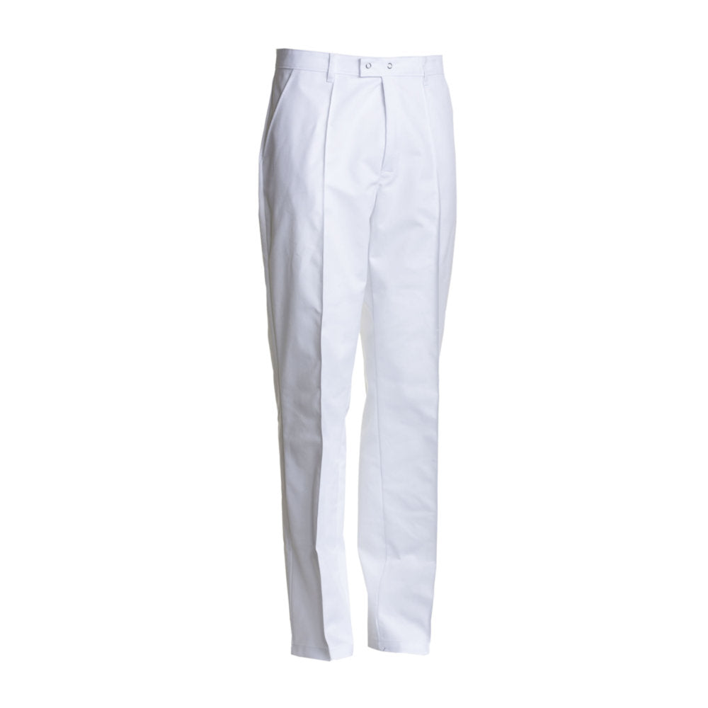 Herrenhose, vorgesteppte Bügelfalte, NYBO 205000-01 - Weiß