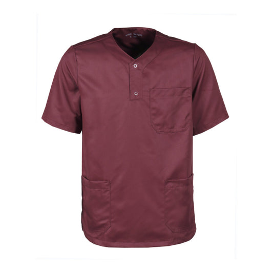 Unisex-Schlupfhemd Knopfleiste, NYBO 547102-01 - Bordeaux