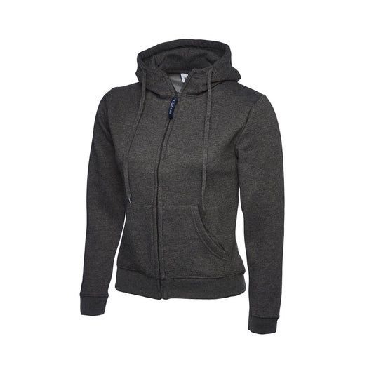 Damen Classic Zip-Hoodie, UNEEK UC505 - Charcoal