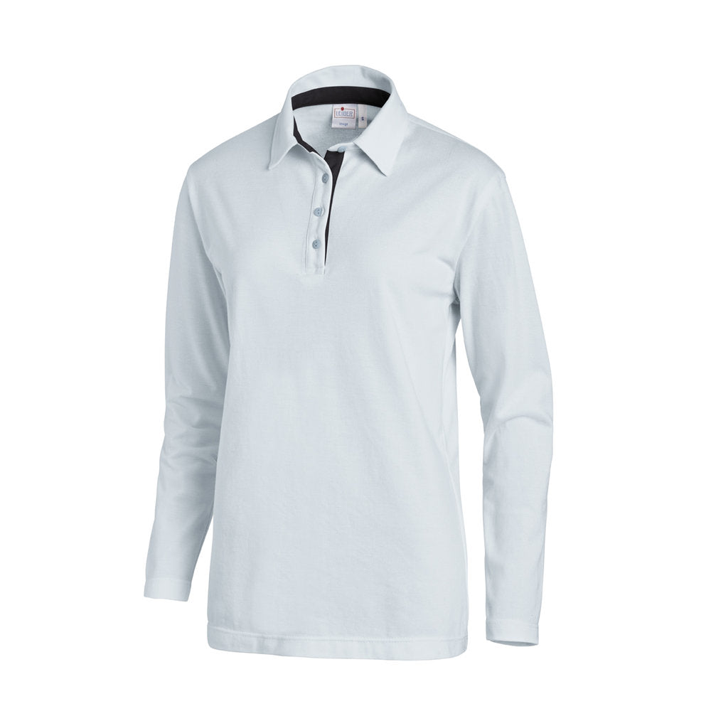 Unisex Poloshirt, Leiber 08/2638 - hellblau/marine