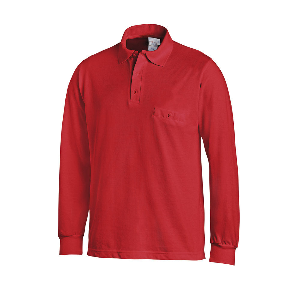 Unisex Poloshirt, Leiber 08/841 - rot