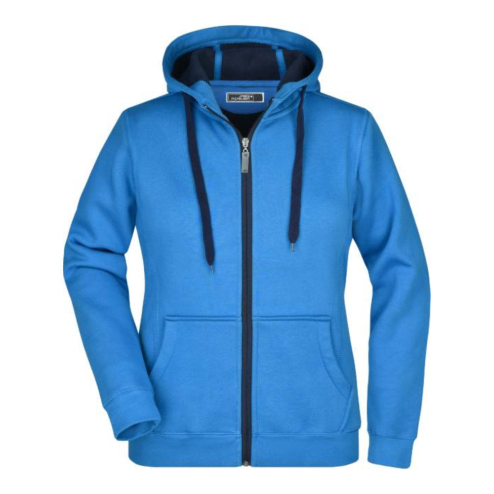 Damen Doubleface Jacke, Daiber JN 354 – azure/navy