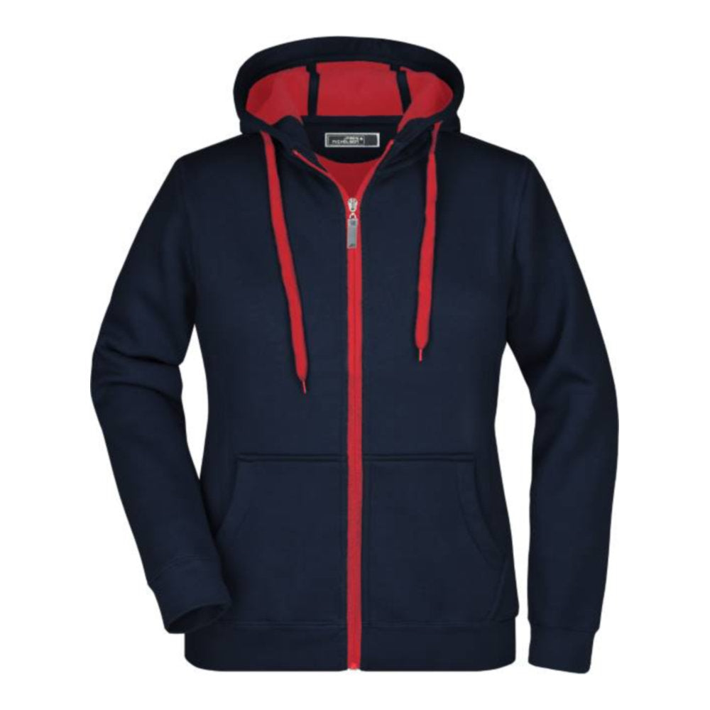 Damen Doubleface Jacke, Daiber JN 354 – navy/red