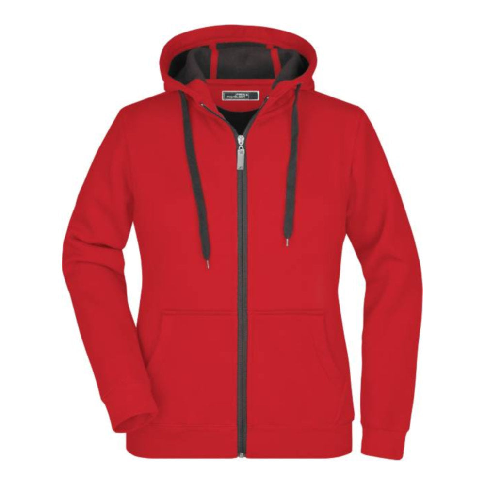 Damen Doubleface Jacke, Daiber JN 354 – red/carbon