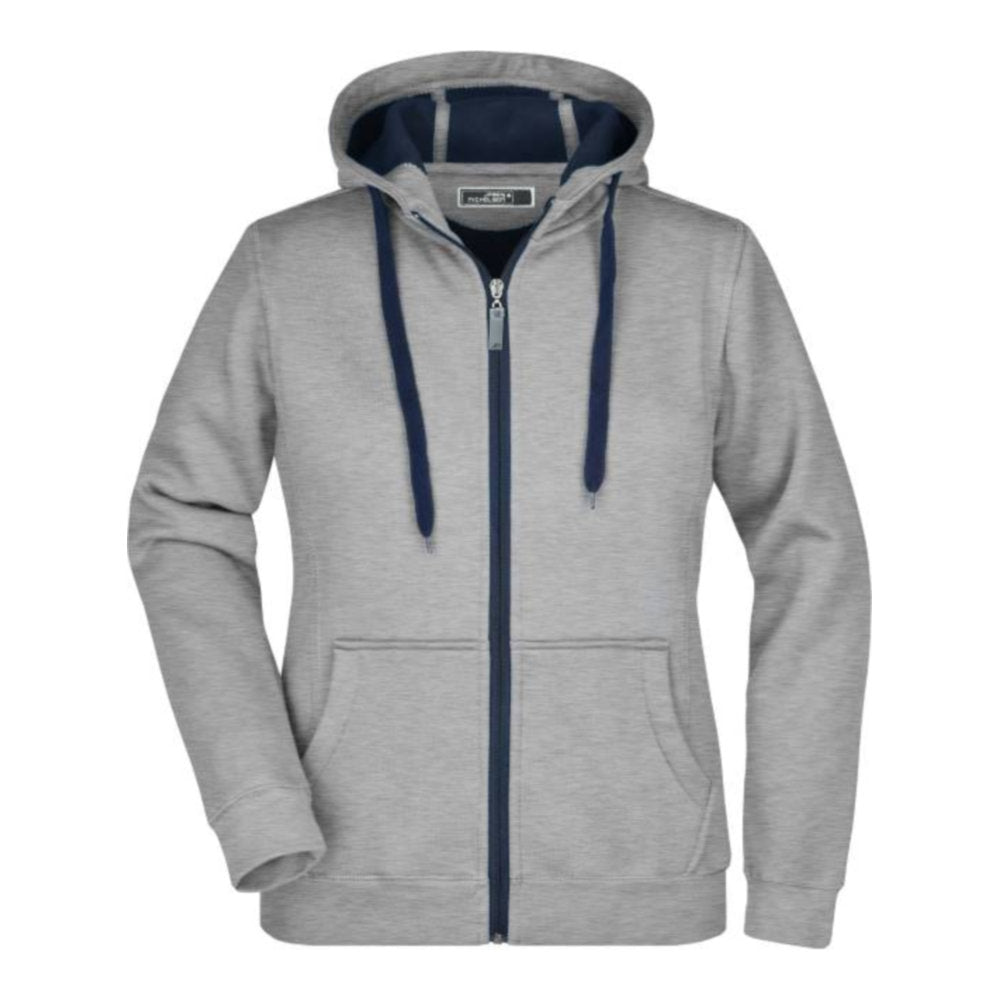 Damen Doubleface Jacke, Daiber JN 354 – sport grey/navy