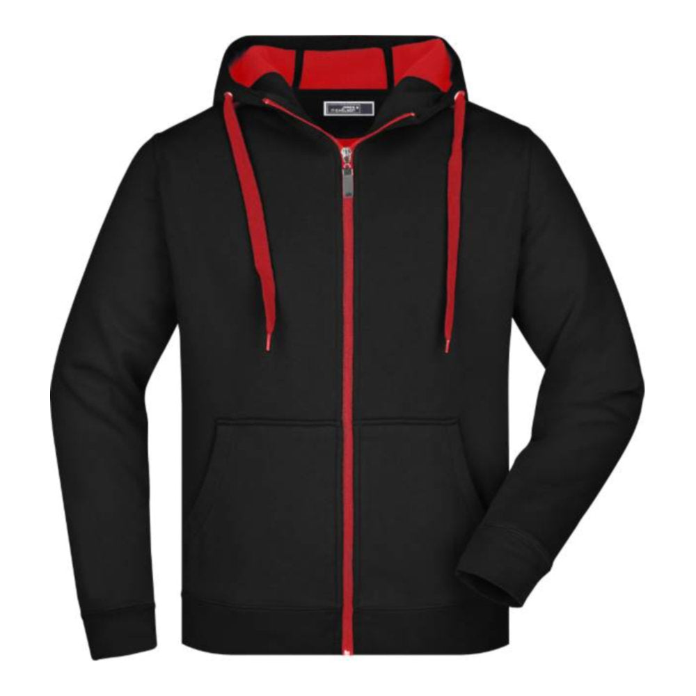 Herren Doubleface Jacke, Daiber JN 355 – black/red