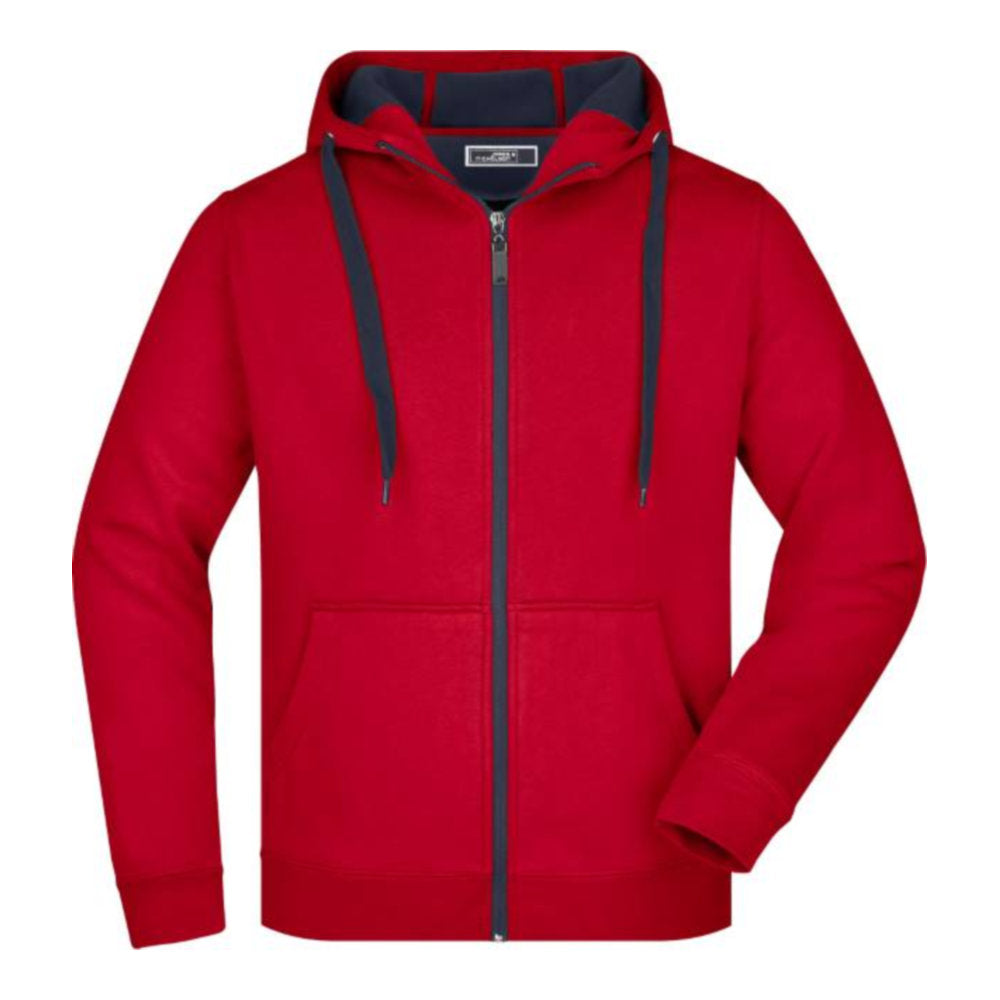 Herren Doubleface Jacke, Daiber JN 355 – red/carbon