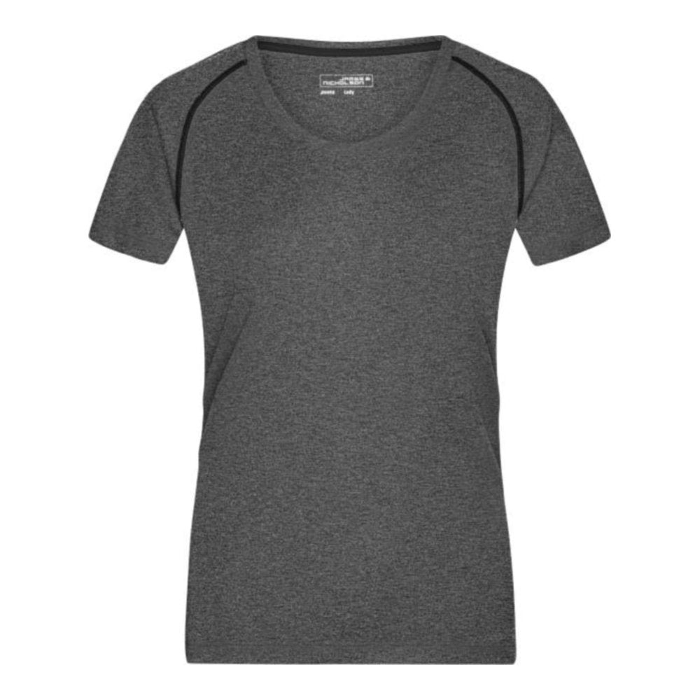 Damen Funktionsshirt, Daiber JN 495 – black melange/black