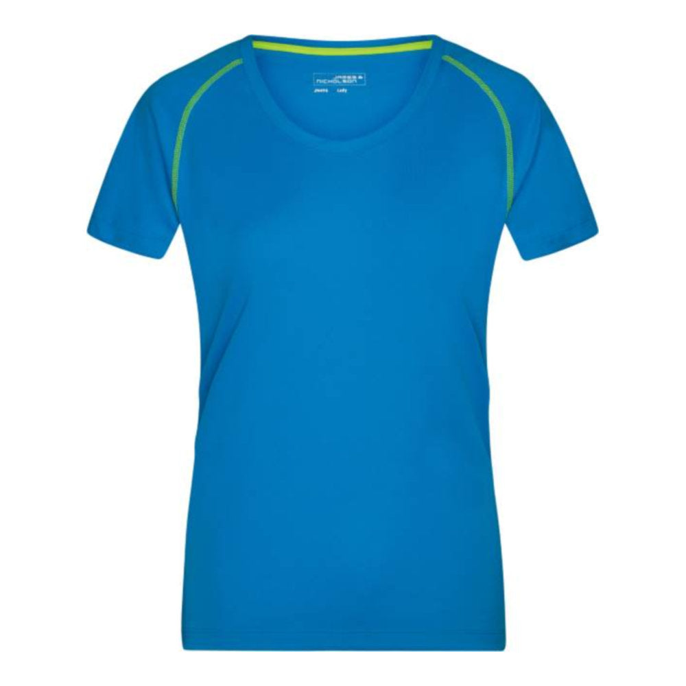 Damen Funktionsshirt, Daiber JN 495 – bright blue/bright yellow