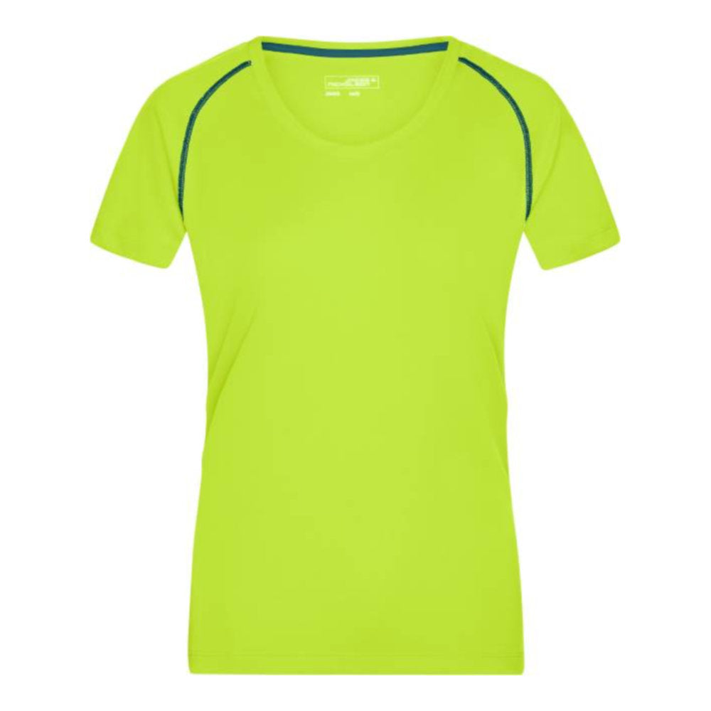 Damen Funktionsshirt, Daiber JN 495 – bright yellow/bright blue
