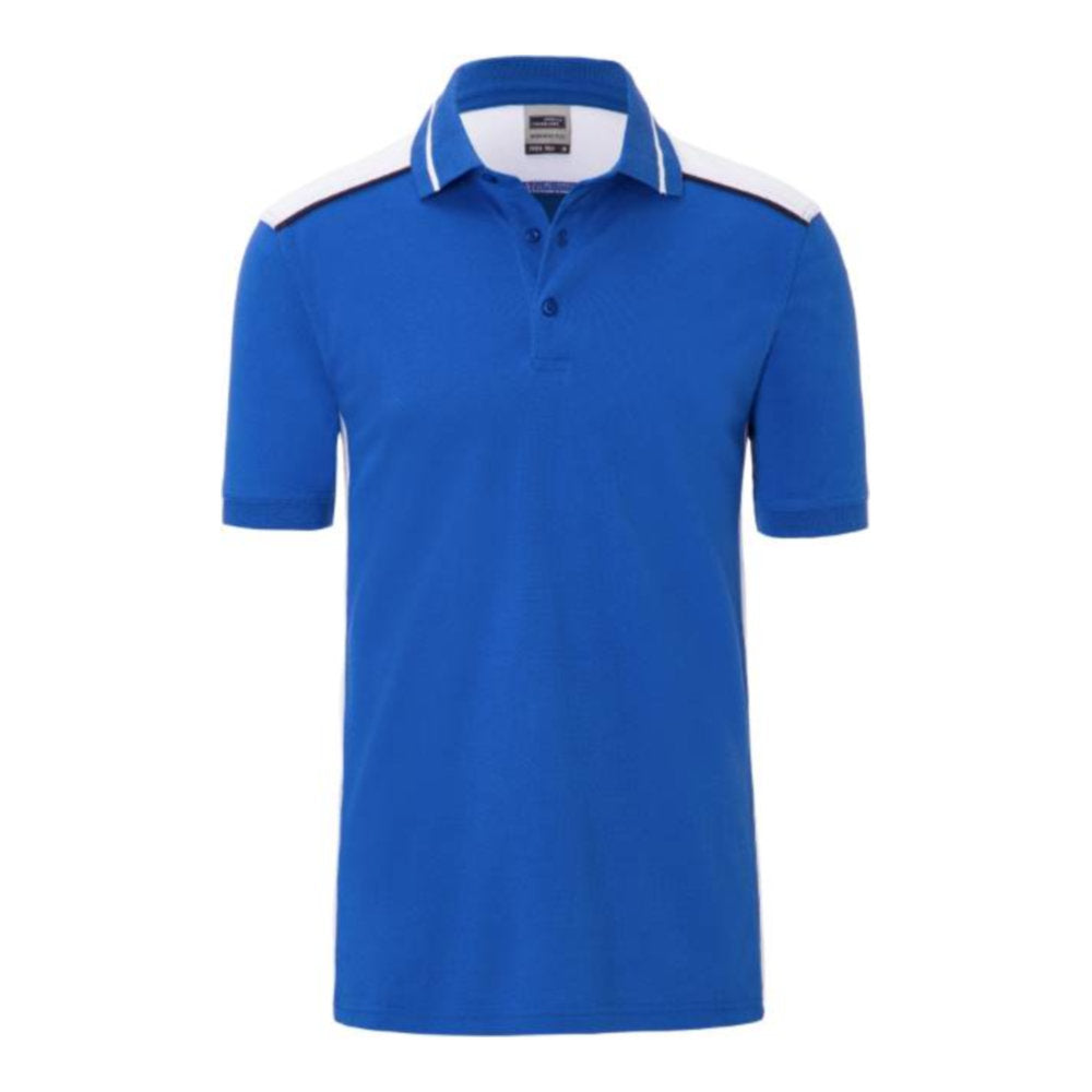 Herren Workwear Piqué Polo - Color, Daiber JN 858 – royal/white
