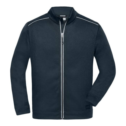 Herren Workwear Strickfleece Jacke - Solid, Daiber JN 898 – navy/navy