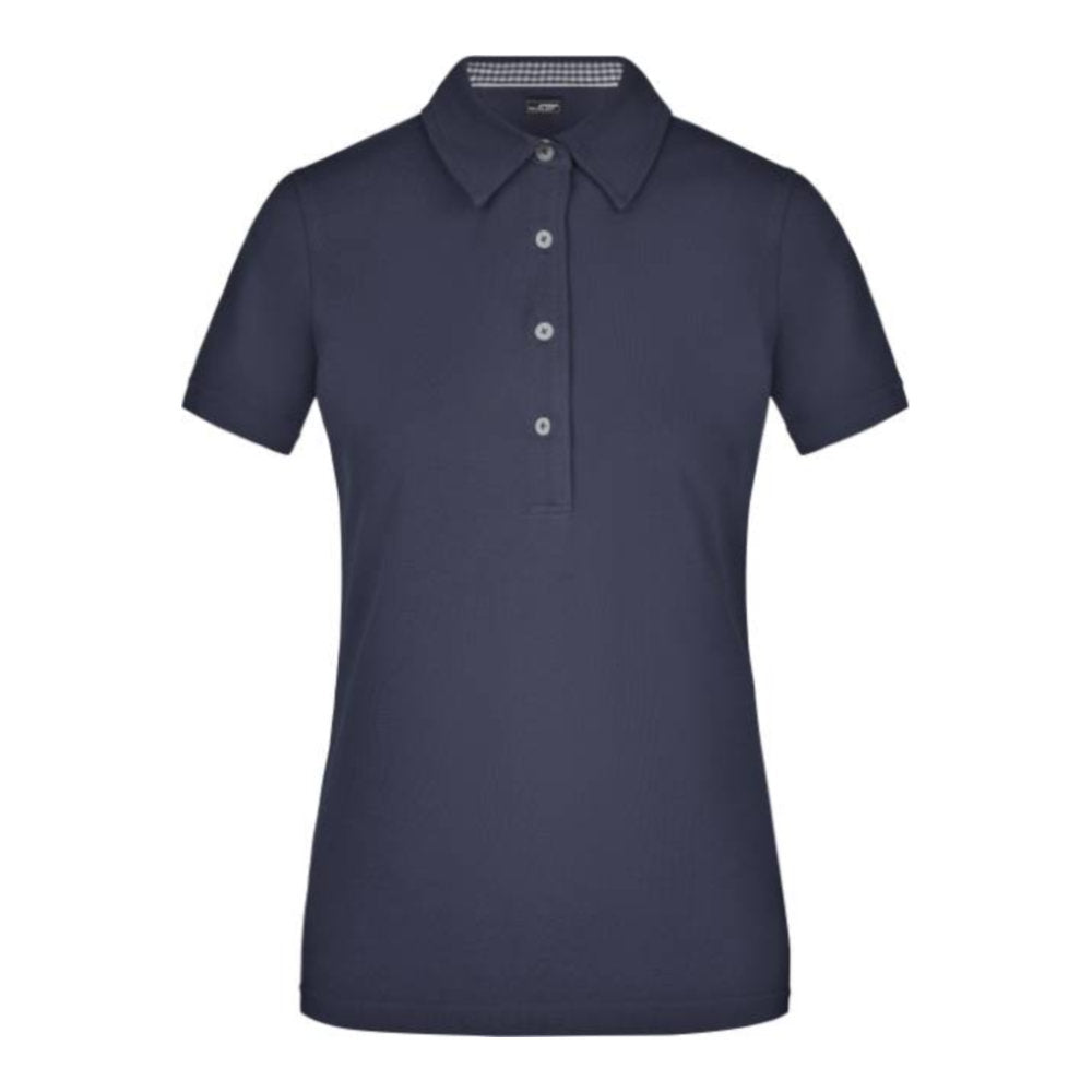 Damen Piqué Polo "Plain", Daiber JN 969 – navy/navy/white