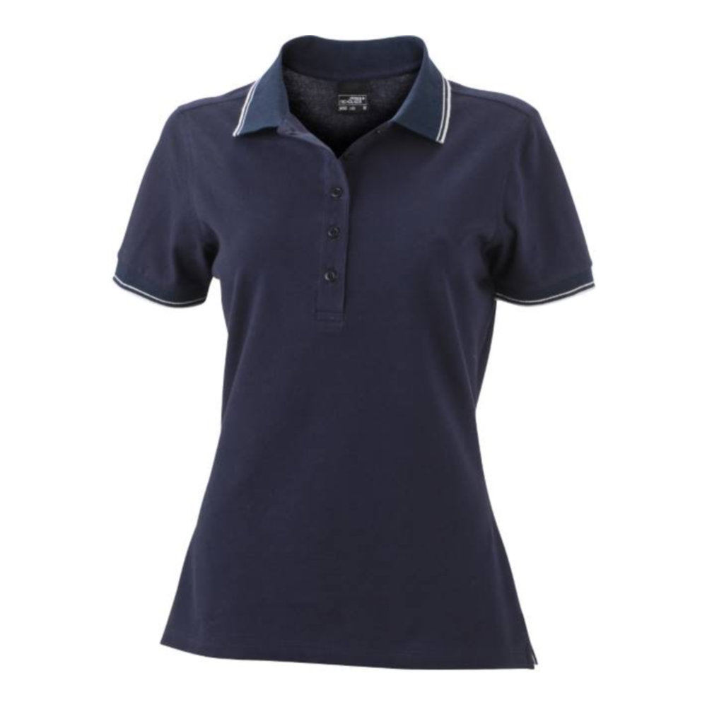 Damen Piqué Polo, Daiber JN 985 – navy/white