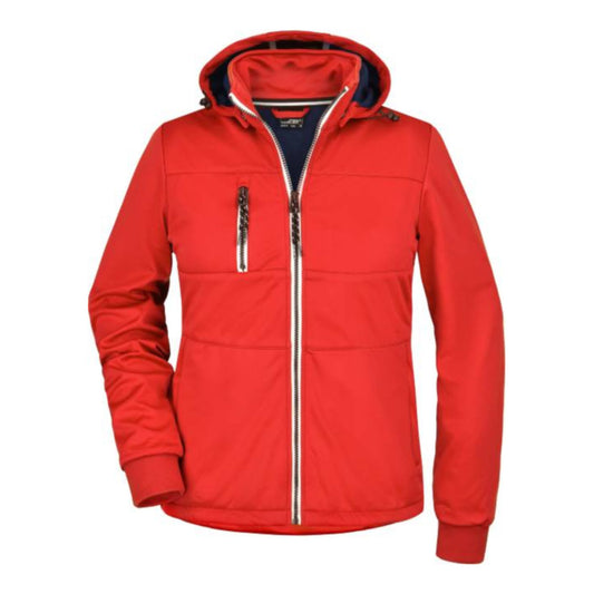 Damen 3-Lagen Softshell Jacke "Maritim", Daiber JN 1077 – red/navy/white