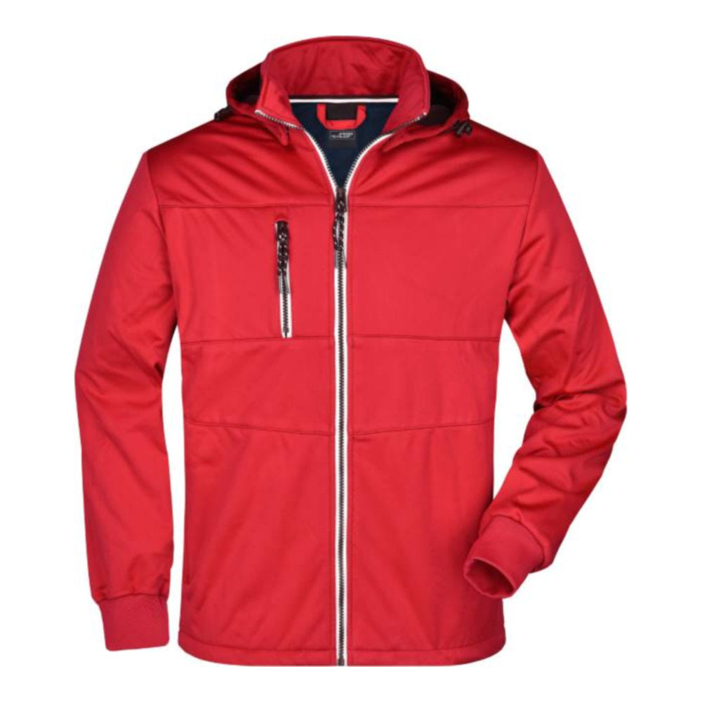 Herren 3-Lagen Softshell Jacke "Maritim", Daiber JN 1078 – red/navy/white