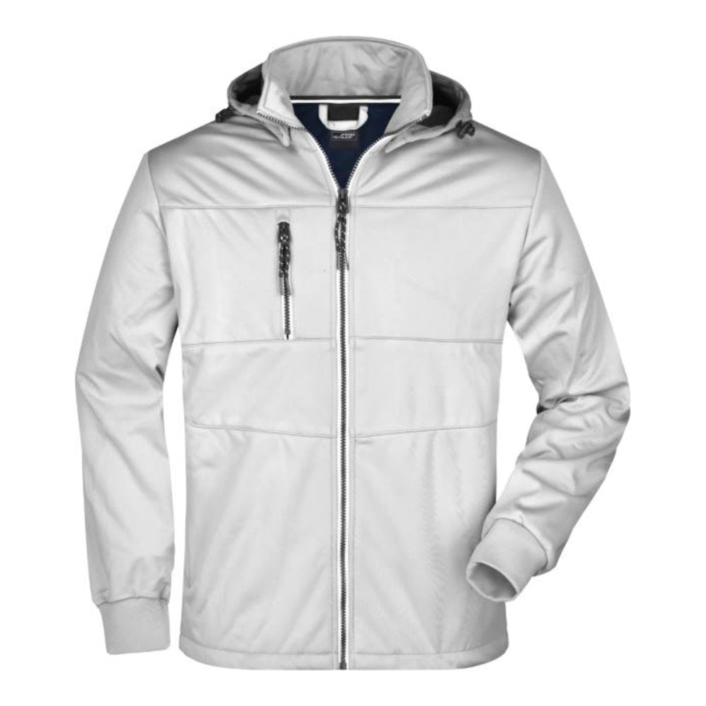 Herren 3-Lagen Softshell Jacke "Maritim", Daiber JN 1078 – white/white/navy
