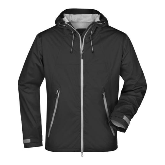 Herren 3-Lagen Softshell Jacke, Daiber JN 1098 – black/silver