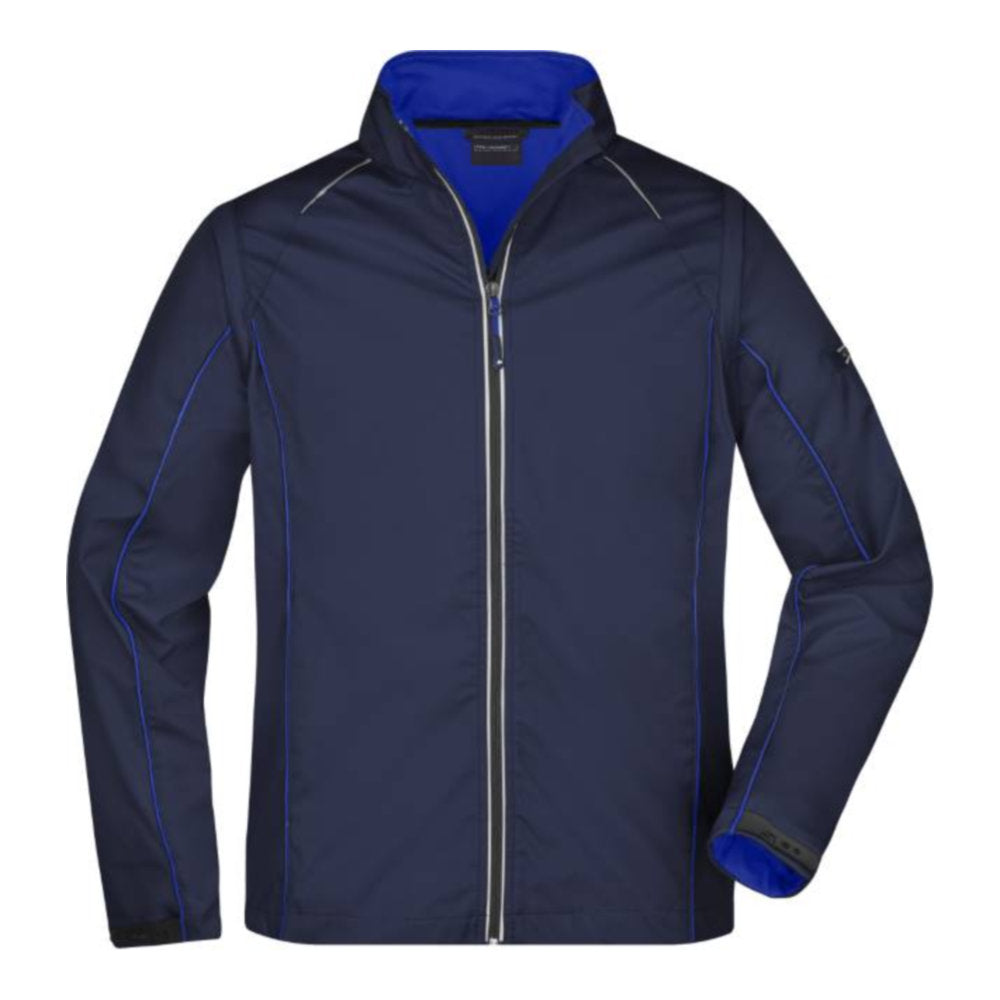 Herren Softshell Jacke mit abnehmbaren Ärmeln, Daiber JN 1122 – navy/royal