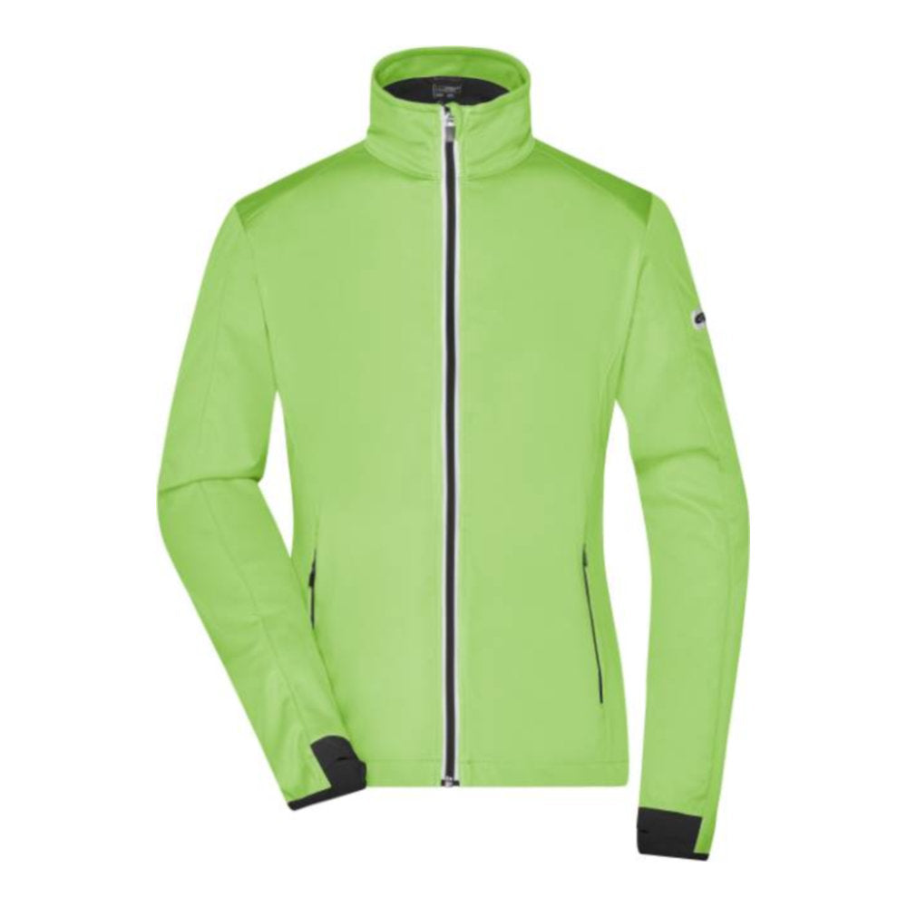 Damen 3-Lagen Sport Softshell Jacke, Daiber JN 1125 – bright green/black