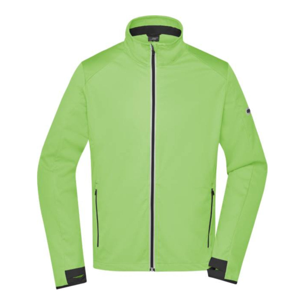 Herren 3-Lagen Sport Softshell Jacke, Daiber JN 1126 – bright green/black