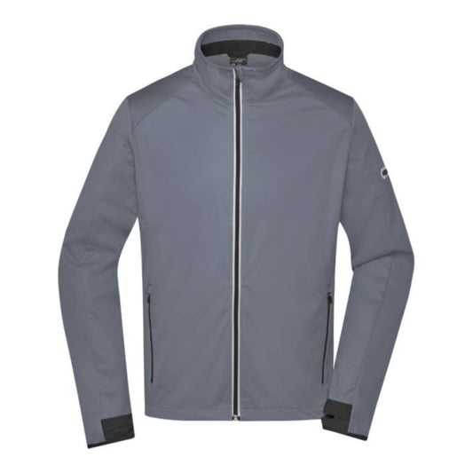 Herren 3-Lagen Sport Softshell Jacke, Daiber JN 1126 – titan/black