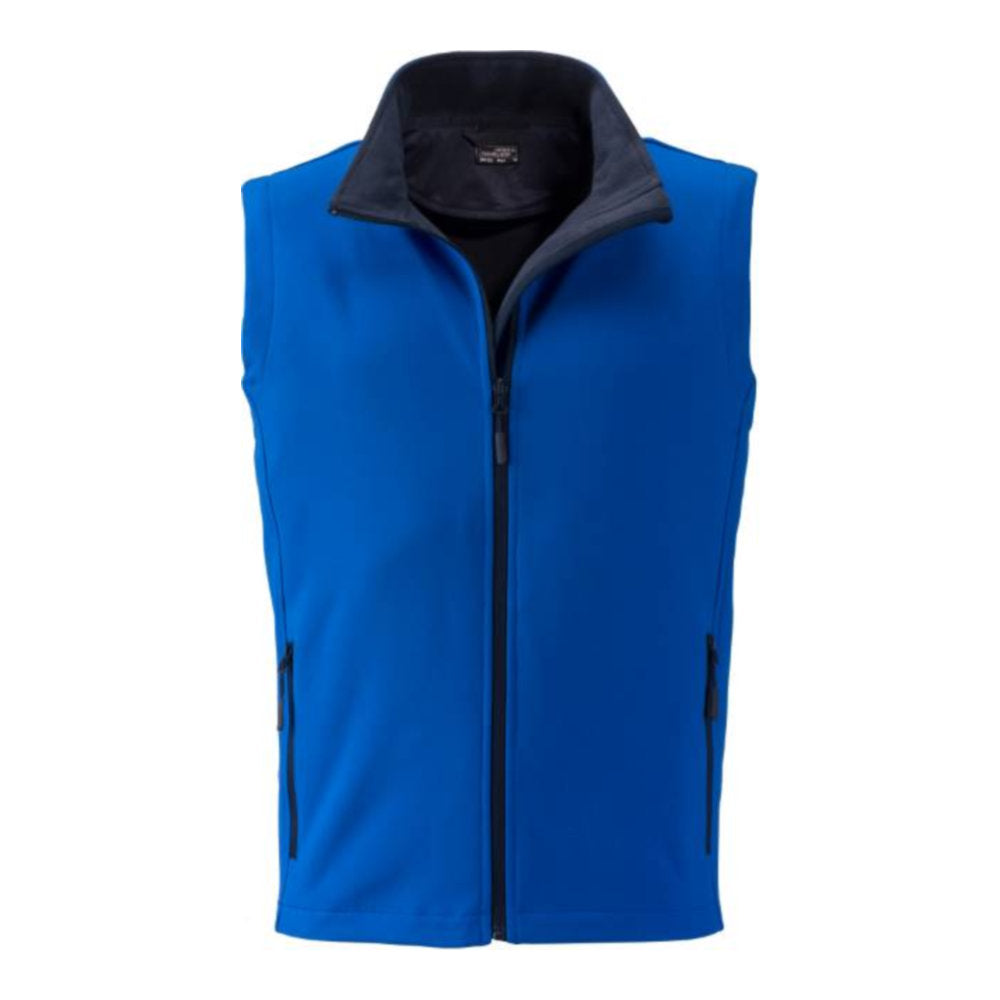 Herren 2-Lagen Promo Softshell Gilet, Daiber JN 1128 – nautic blue/navy