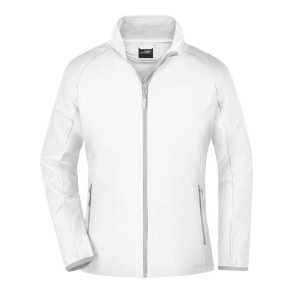 Damen 2-Lagen Promo Softshell Jacke, Daiber JN 1129 – white/white