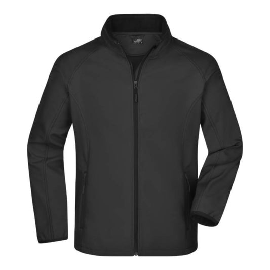 Herren 2-Lagen Promo Softshell Jacke, Daiber JN 1130 – black/black