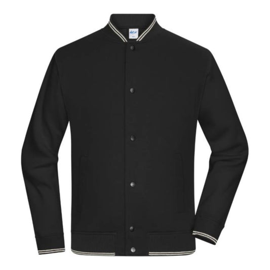 Unisex Bio College Jacke, Daiber 8044 – black/black
