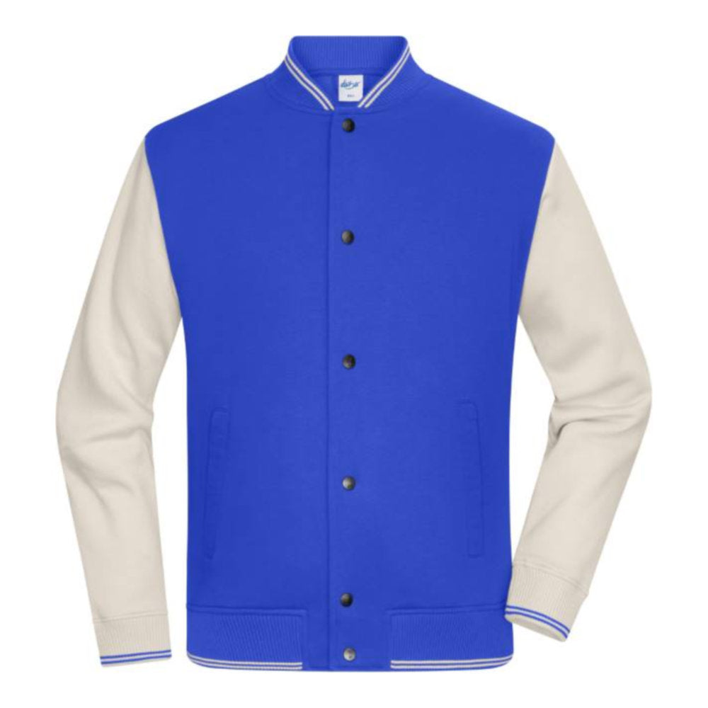 Unisex Bio College Jacke, Daiber 8044 – royal/sandstone